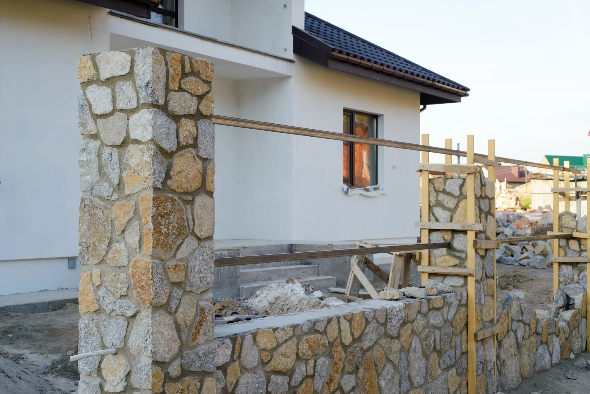 joint a la chaux en creuse pour mur et muret belle maison en creuse