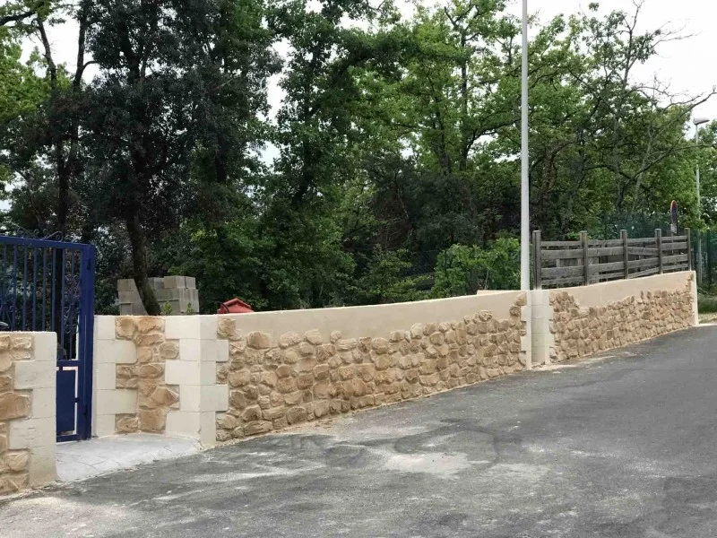 mur en pierre pour maison en Creuse